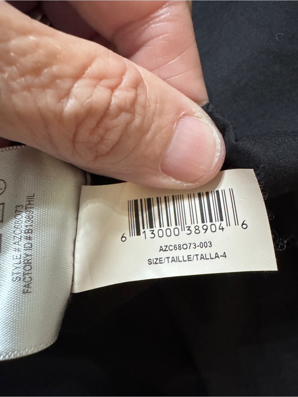 BCBGMAXAZRIA Navy/ White Striped Linen Dress V-Neck Womens 4 - Picture 16 of 16